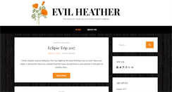 Desktop Screenshot of evilheather.com