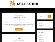 Tablet Screenshot of evilheather.com